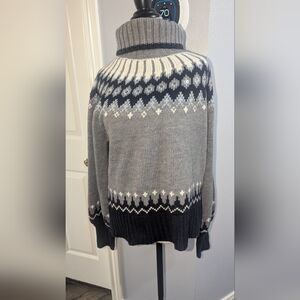 Men's Gray Patterned Sweater Ana size Large